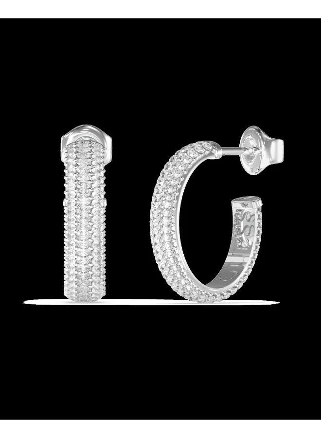 جس Essenza Pave Hoop Earrings